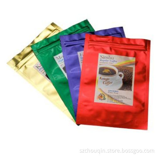 Flat Food Bags for Snack, Grocery, Zip Lock, Punch Hole, Colorful Printing, Comes in Various Sizes